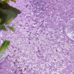 Lofaris Lavender Sequin Glitter Rectangle Banquet Tablecloth