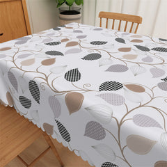 Lofaris Leaves Autumm Party Square Waterproof Tablecloth