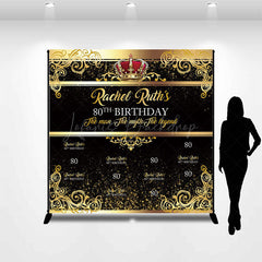 Lofaris Legend Gold Step And Repeat Custom Birthday Backdrop