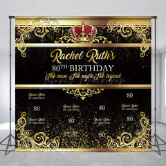 Lofaris Legend Gold Step And Repeat Custom Birthday Backdrop