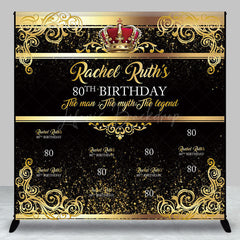 Lofaris Legend Gold Step And Repeat Custom Birthday Backdrop