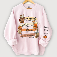 Lofaris Legend Wife Mom Grandma Est Halloween Sweatshirt