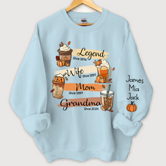 Lofaris Legend Wife Mom Grandma Est Halloween Sweatshirt