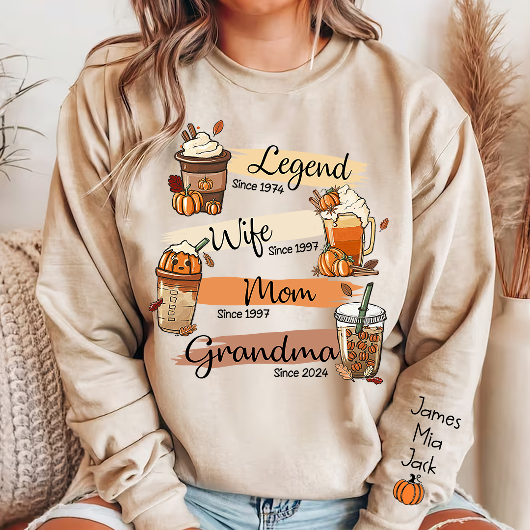 Lofaris Legend Wife Mom Grandma Est Halloween Sweatshirt