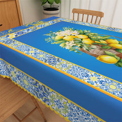 Lofaris Lemon French Provence Decorative Tablecloth For Home