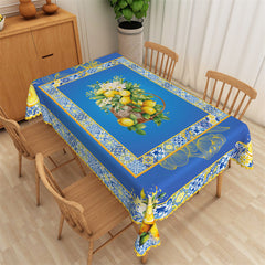 Lofaris Lemon French Provence Decorative Tablecloth For Home