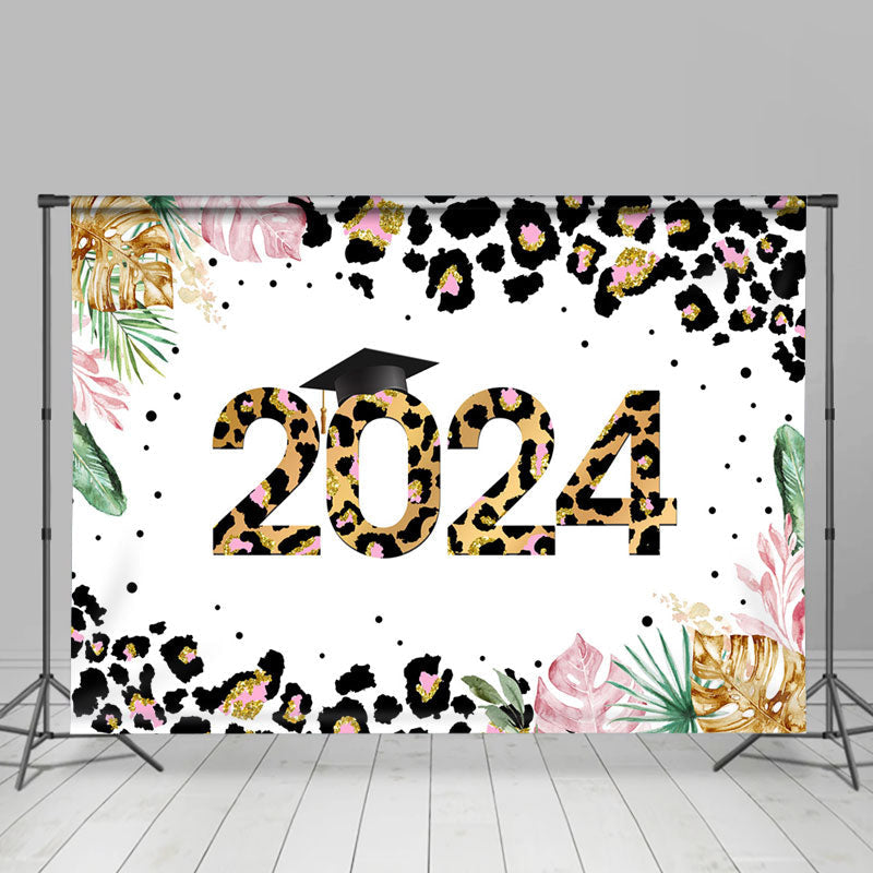 Lofaris Animal Leopard Themed Graduation Party Backdrop