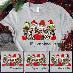 Lofaris Leopard Love Grandma Life Custom Christmas T-Shirt