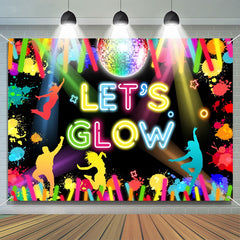 Its A 80S Party Neon Lights 80S Theme Dance Backdrop - 5X3FT(1.5X1M)