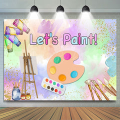 Lofaris Lets Paint Graffiti Artboard Kids Party Backdrop