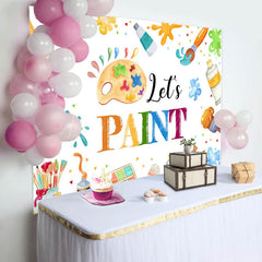 Lofaris Lets Paint Graffiti Kids Drawing Party Backdrop