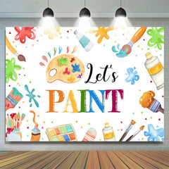 Lofaris Lets Paint Graffiti Kids Drawing Party Backdrop