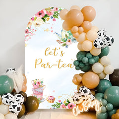 Lofaris Lets Partea Floral Teapot Birthday Arch Backdrop