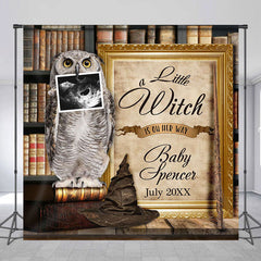 Lofaris Library Owl Ultrasound Magic Custom Baby Shower Backdrop