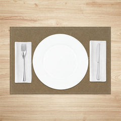 Lofaris Light Brown Minimalist Modern Set Of 4 Placemats