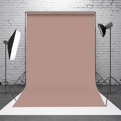 Lofaris Light Brown Solid Color Portrait Photo Booth Backdrop