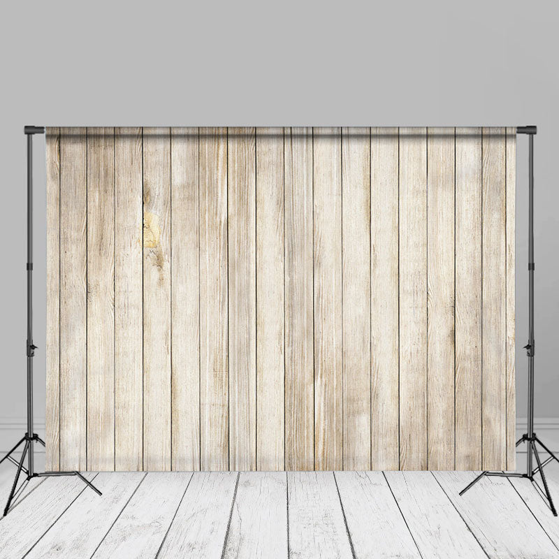 Lofaris Light Brown Wood Grain Photography Photo Backdrop