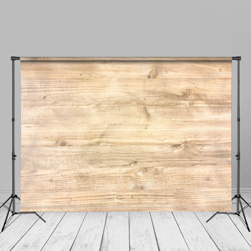 Lofaris Light Brown Wood Texture Portrait Photo Backdrop