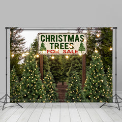 Lofaris Light Christmas Trees For Sale Pine Forest Backdrop