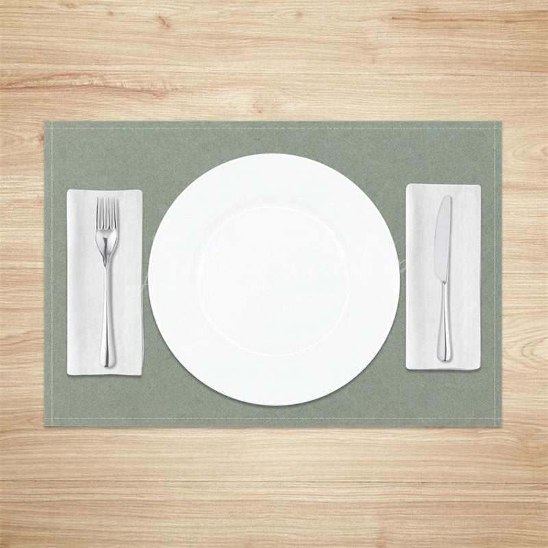 Lofaris Light Green Minimalist Modern Set Of 4 Placemats