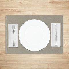 Lofaris Light Grey Solid Colour Dinner Set Of 4 Placemats