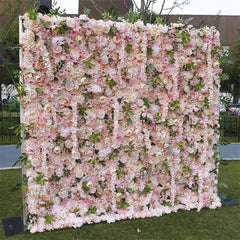 Lofaris Light Pink Artificial Flower Wall Bridal Shower Decor