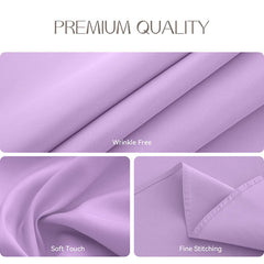 Lofaris Light Purple 180 GSM Polyester Round Banquet Tablecloth