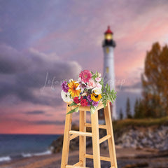 Lofaris Lighthouse Sunset Natural Beauty Shooting Backdrop