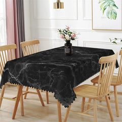 Lofaris Lightning Pattern Black Fashion Rectangle Tablecloth