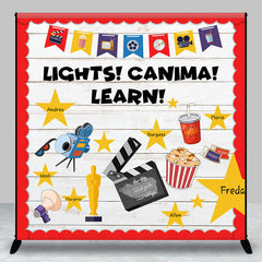 Lofaris Lights Canima Learn Custom Back To School Backdrop