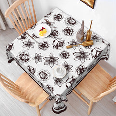 Lofaris Lily Rose White Step And Repeat Tablecloth For Decor