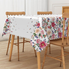 Lofaris Little Flowers Cover Both Sides Rectangle Tablecloth