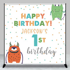 Lofaris Little Monster Custom Birthday Backdrop For Kids