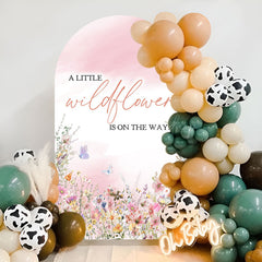 Lofaris Little Wildflower Spring Baby Shower Arch Backdrop