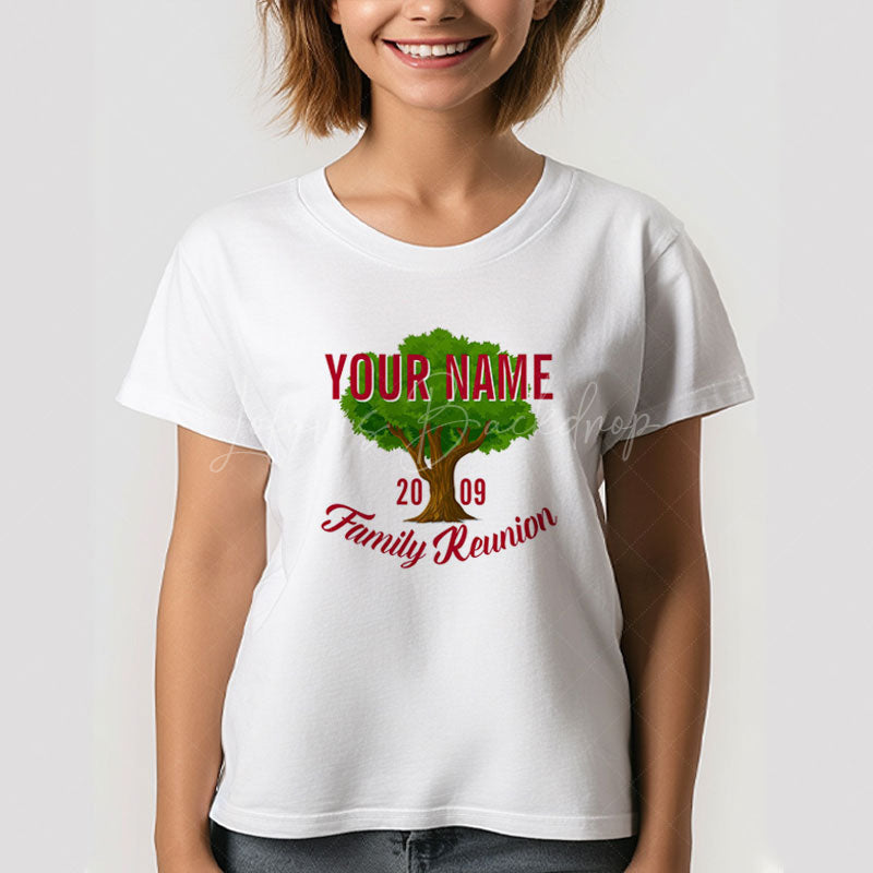 Lofaris Lively Tree Personalized Family Reunion T-Shirt