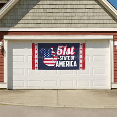 Lofaris 51st State of America Canada Banner Sign