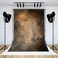 Lofaris Abstract Deep Brown Gray Fuzzy Texture Spot Backdrop