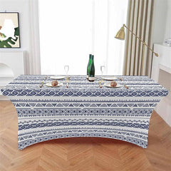 Lofaris Abstract Geometric Ethnic Tribal Art Stretch Table Cover