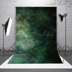 Lofaris Abstract Green Snd Black Artwork Fuzzy Vibe Backdrop