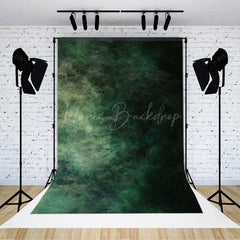 Lofaris Abstract Green Snd Black Artwork Fuzzy Vibe Backdrop