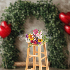 Lofaris Abstract Wall Plant Arch Valentines Day Backdrop