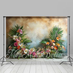 Lofaris Abstract Wall Tribal Leaves Floral Room Set Backdrop