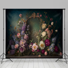 Lofaris Aesthetic Colorful Floral Fine Art Room Set Backdrop