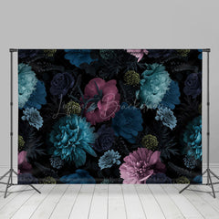 Lofaris Aesthetic Dark Floral Fine Art Room Set Backdrop