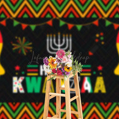 Lofaris African Tribe Cultural Pattern Happy Kwanzaa Backdrop