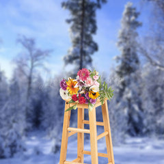 Lofaris After Snow Natural Forest Winter Scenery Backdrop