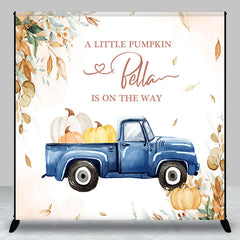 Lofaris Autumn Little Pumpkin Custom Baby Shower Backdrop