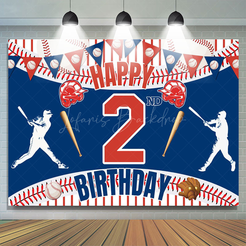 Lofaris Baseball Themed 2Nd Birthday Celebration Backdrop