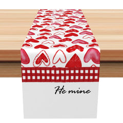 Lofaris Be Mine Love Sweet Heart Valentines Day Table Runner