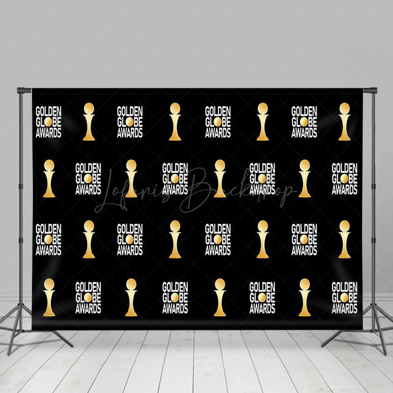 Lofaris Black Gold Repeated Golden Globe Awards Backdrop